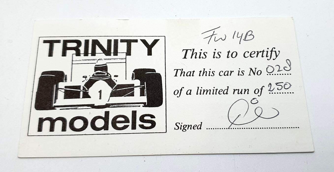 Trinity Models 1/24 Scale 11226A - Williams FW14B N.Mansell #5 F1