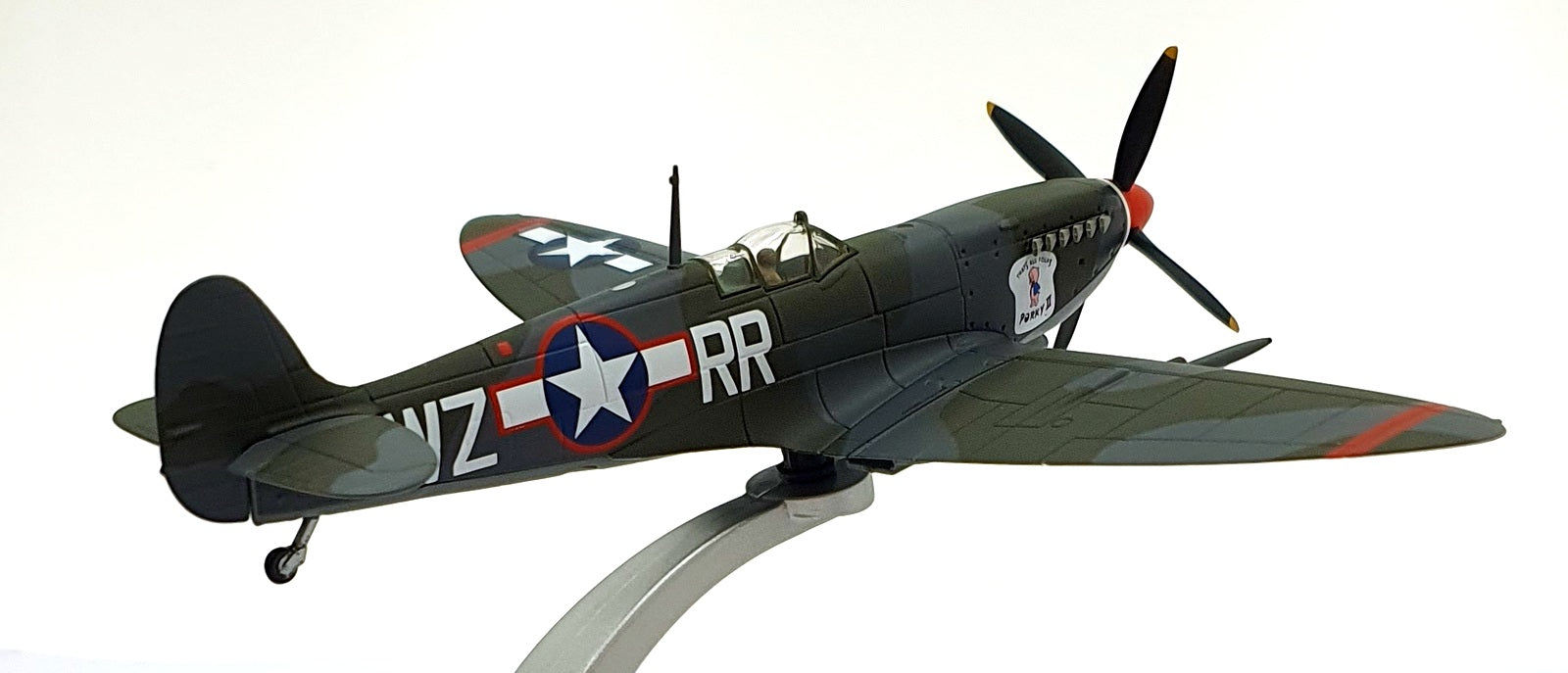 Corgi 1/72 Scale AA29104 Supermarine Spitfire Mk. IXC Aircraft WZ-RR 'Porky II'