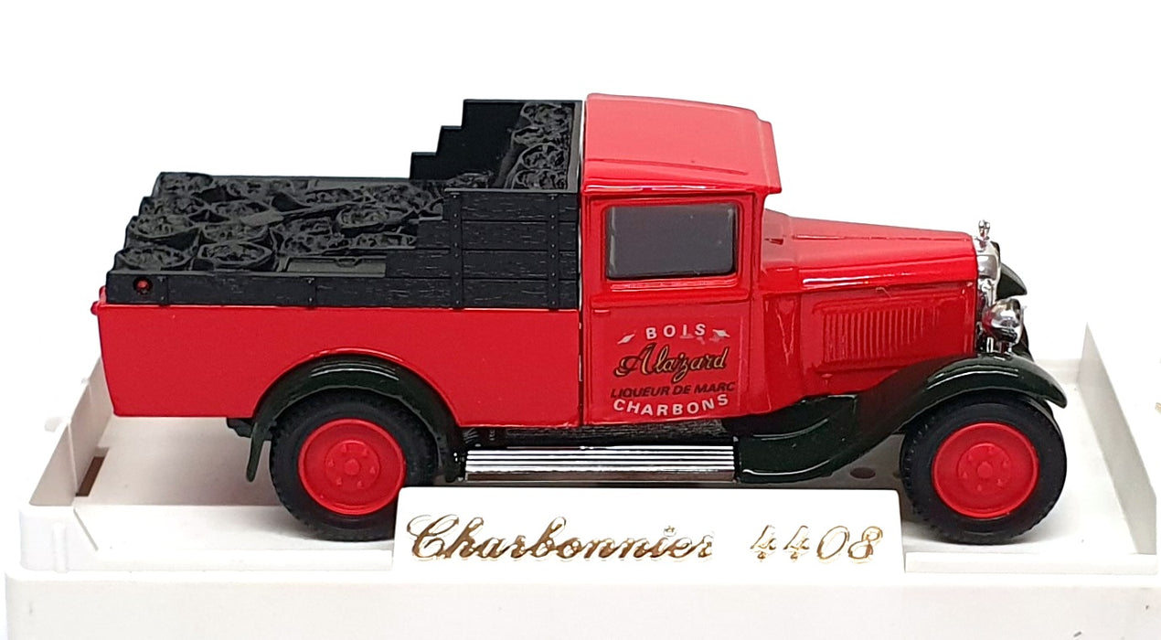 Solido 1/43 Scale 4408 - Citroen C4 Truck Bois Alaizard Charbons - Red