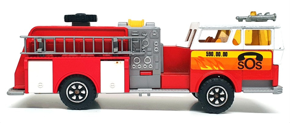 Majorette 1/47 Scale Series 3030 - Fire Engine Truck - Red/White