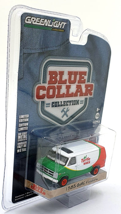 Greenlight 1/64 Scale 35120-E - 1983 GMC Vandura Van - White/Green