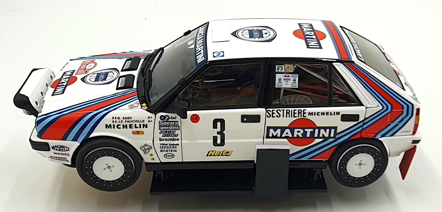 Kyosho 1/18 Scale KS08960F - Lancia Delta HF 4WD #3 Monte Carlo 1988