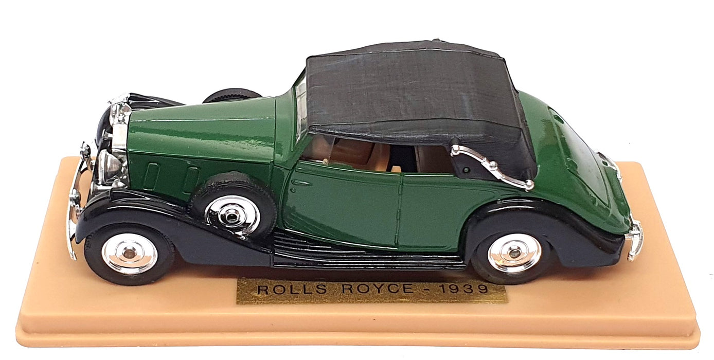 Solido 1/43 Scale Diecast 46 - 1939 Rolls Royce - Green/Black