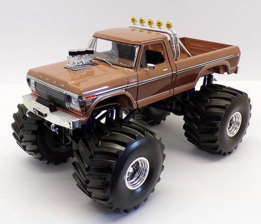 Greenlight 1/18 Scale Diecast 13557 BFT Ford F-350 Monster Truck Two-Tone Brown