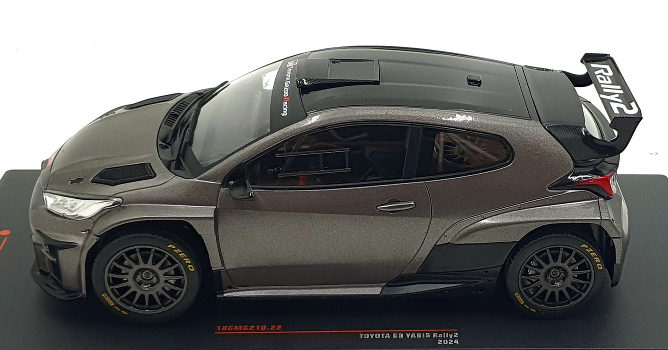 IXO 1/18 Scale Diecast 18CMC210.22 - Toyota GR Yaris Rally2 2024 - Grey