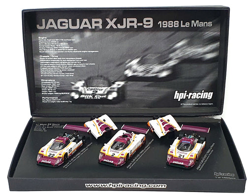 HPI Racing 1/43 Scale 8055 - Jaguar XJR-9 24H Le Mans 1988 Castrol 3 Car Set