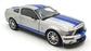 Shelby Collectibles 1/18 Scale DC16126F - 2008 Shelby GT500KR - Silver/Blue