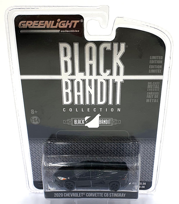 Greenlight 1/64 Scale 28050-F - 2020 Chevrolet Corvette C8 Stingray - Black