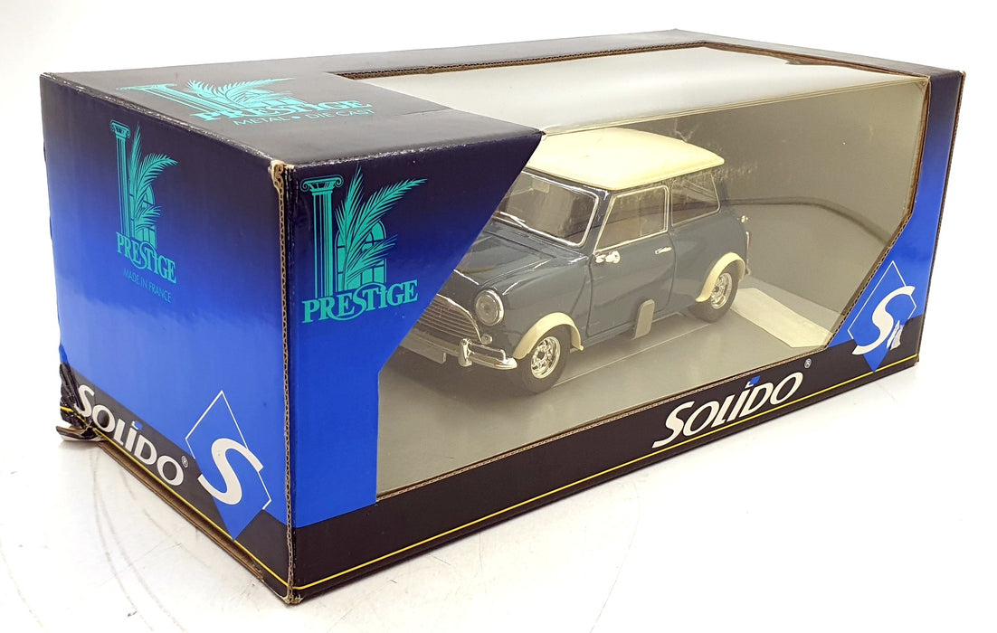 Solido 1/18 Scale Diecast 71823 - Mini Cooper S -Blue/White