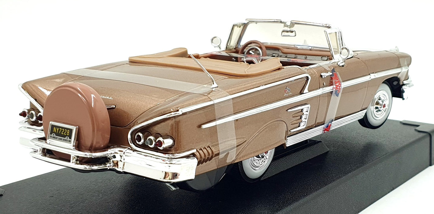 Motor Max 1/18 Scale Diecast 73112 - 1958 Chevrolet Impala - Met. Brown