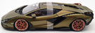 Burago 1/18 Scale Diecast 11046 -2020 Lamborghini Sian FKP 37 Hybrid - Olive