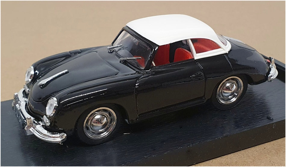 Brumm 1/43 Scale R314 - 1952 Porsche 356 H/Top Nero - Black/White Roof