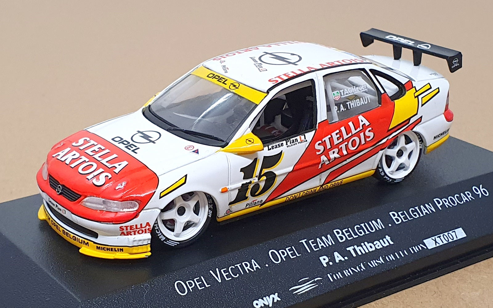 Onyx 1/43 Scale XT007 - Opel Vectra Belgian Procar 96 #15 P. A. Thibaut