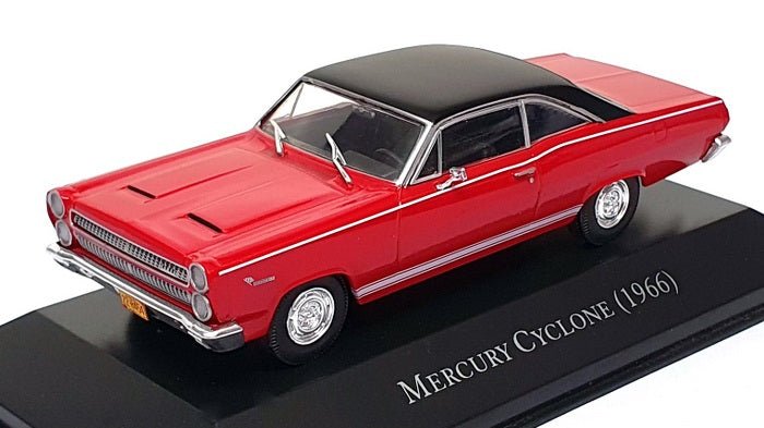 Altaya 1/43 Scale Diecast 16725K - 1966 Mercury Cyclone - Red/Black Roof