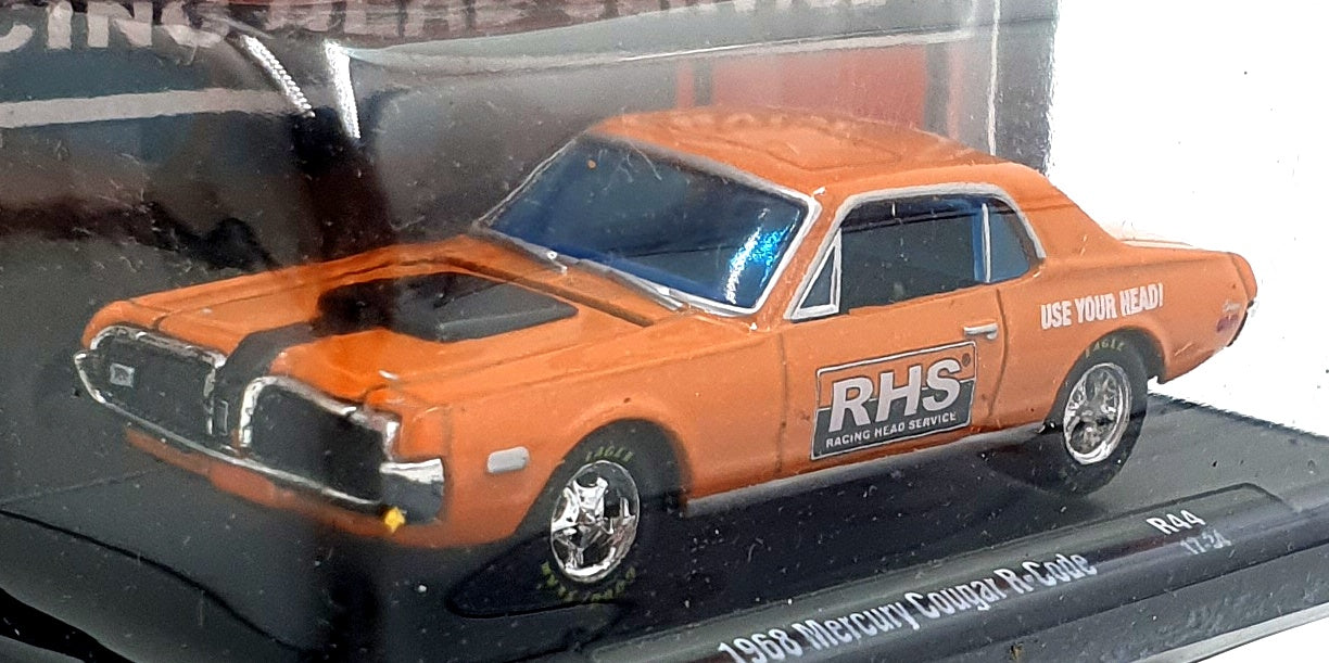 Castline M2 Machines 1/64 Scale R44 - 1968 Mercury Cougar R-Code - Orange