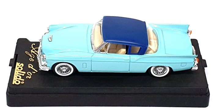 Solido 1/43 Scale Diecast 4521 - 1957 Studebaker Coupe - Turquoise/Blue
