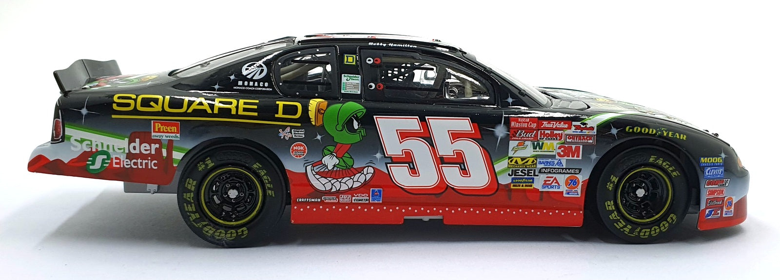 Action 1/24 Scale Diecast 103176 2002 Chevrolet Monte Carlo #55 NASCAR Hamilton