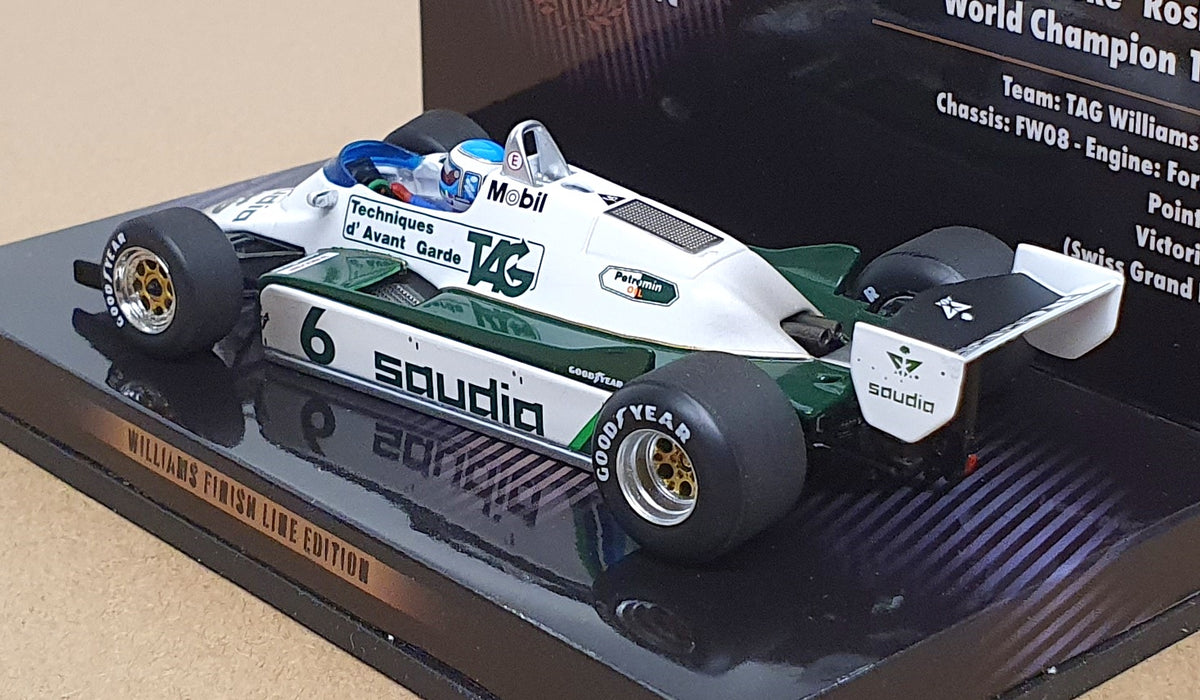 Minichamps 1/43 Scale 436 826606 - F1 TAG Williams World Champ Rosberg 1982