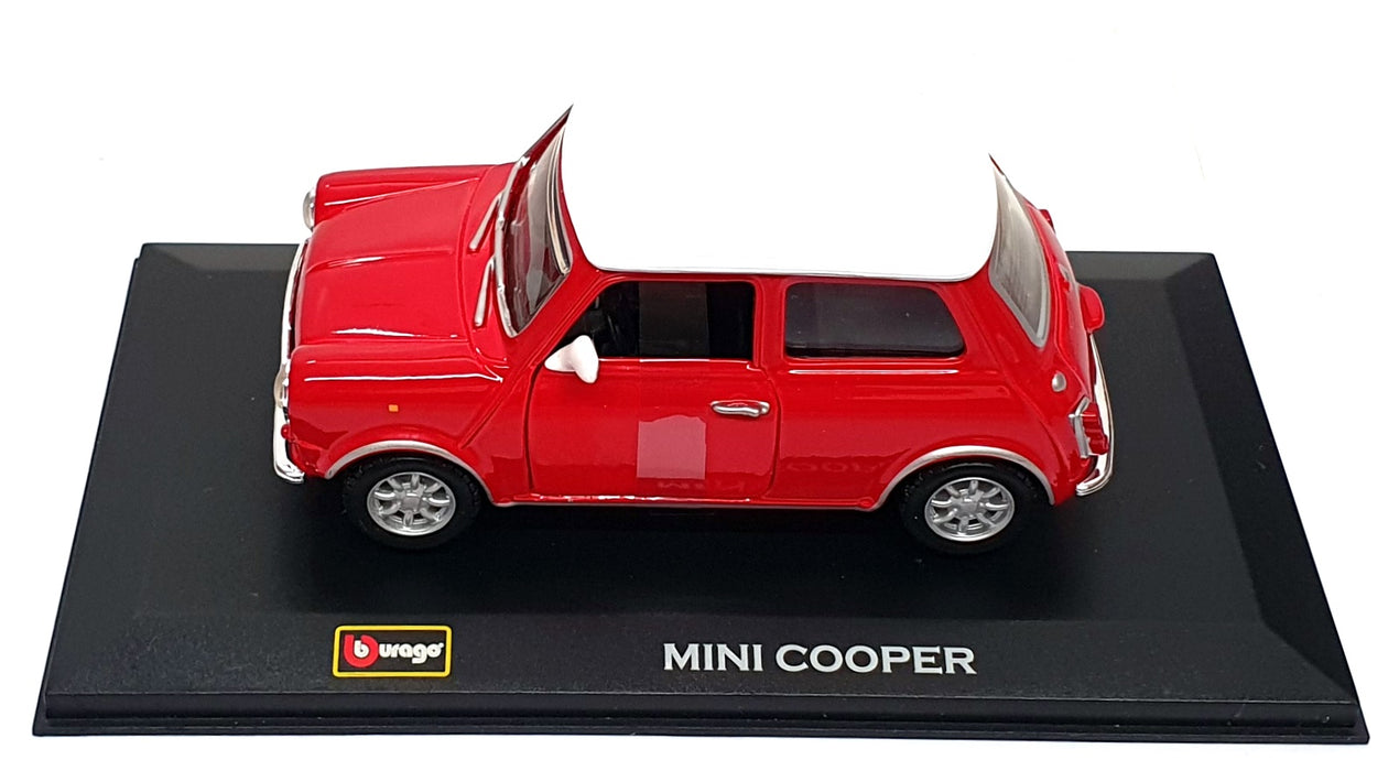 Burago 1/32 Scale Diecast 18-43206 - Mini Cooper - Red/White