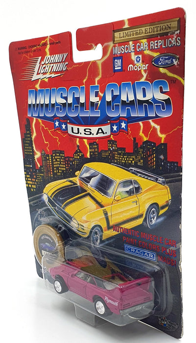 Johnny Lightning 1/64 Scale 200-180 Muscle Cars USA 1970 Plymouth Superbird Pink