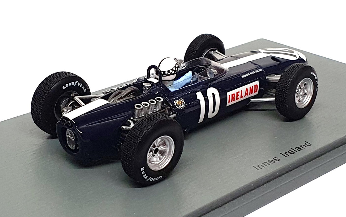 Spark 1/43 Scale S5275 - F1 BRM P261 #10 Mexico GP 1966 Innes Ireland - Dk. Blue