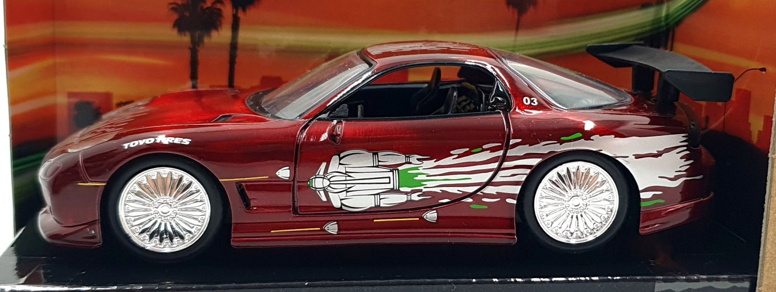 Jada 1/32 Scale 35400 - Fast & Furious Dom's Mazda RX-7 - Maroon