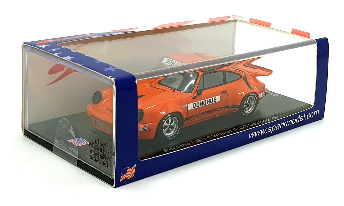Spark 1/43 Scale US142 - Porsche RS 3.0 #1 1st IROC Daytona 1974