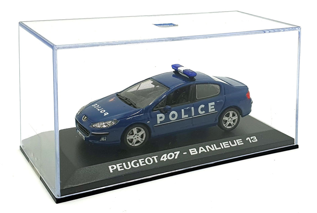 Norev 1/43 Scale 474740 - Peugeot 407 Police Banlieue 13 - Blue