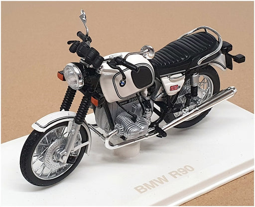 Norev 1/18 Scale 182036 - BMW R90 Motorcycle - White