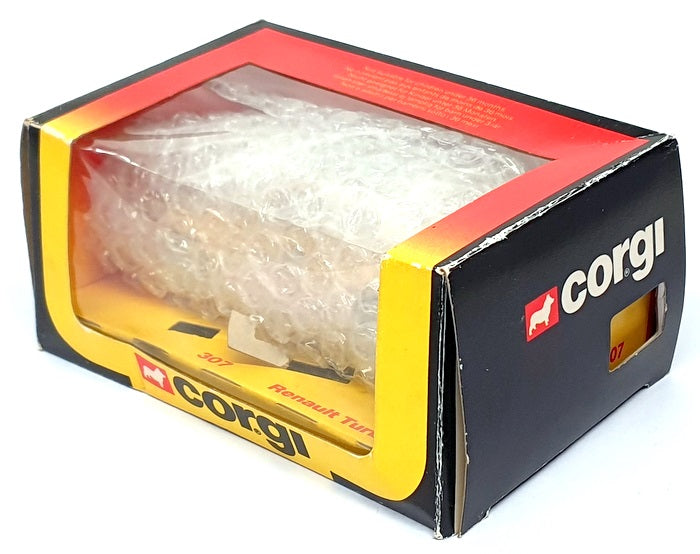Corgi 10cm Long Diecast 307 - Renault 5 Turbo Race Car #8 - Yellow/Black/Red