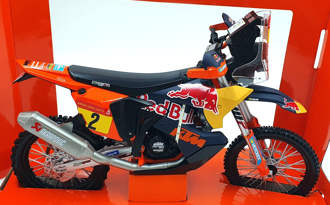 Maisto 1/6 Scale 32246 - KTM 450 Rally Motorbike #2 Dakar 2024 - Benavides/Price