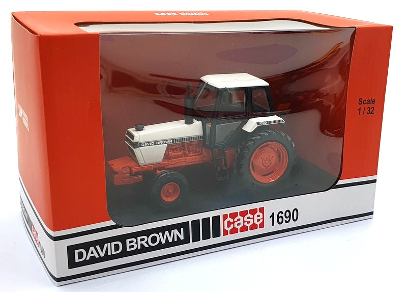 Universal Hobbies 1/32 Scale UH6754 - Case David Brown 1690 2WD - White/Orange
