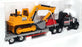 MC Toy Appx 28cm Long Diecast No. M3 - Kenworth Truck & Excavator