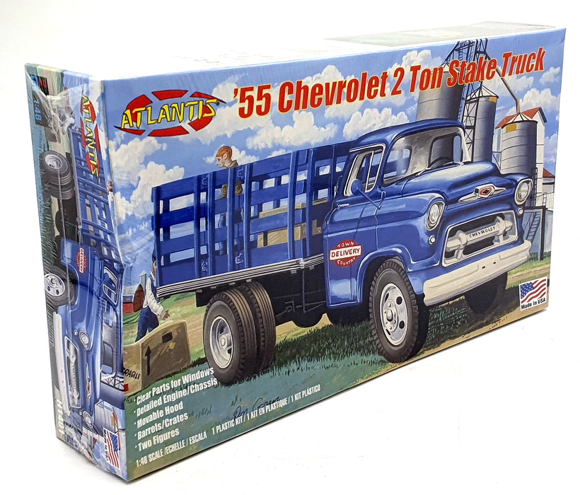 Atlantis Models 1/48 Scale Model Kit H1401 - 1955 Chevrolet 2 Ton Stake Truck