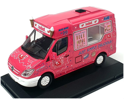 Oxford Diecast 1/43 Scale 43WM009 - Mercedes Whitby Ice Cream Van - Dk Pink