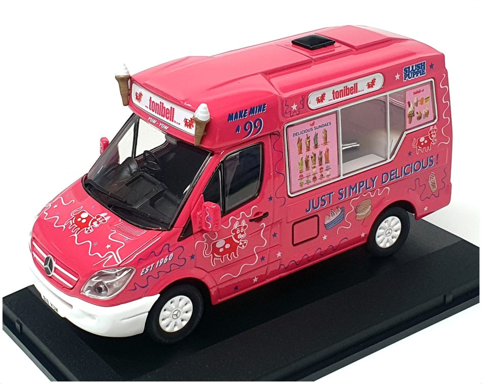 Oxford Diecast 1/43 Scale 43WM009 - Mercedes Whitby Ice Cream Van - Dk Pink