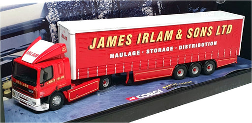Corgi 1/50 Scale 75401 - Leyland DAF Curtainside Truck "James Irlam" Red