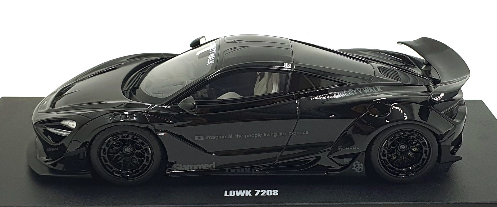 GT Spirit 1/18 Scale Resin GT516 - McLaren LBWK 720S - Black
