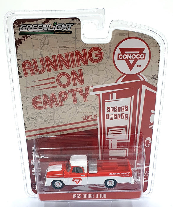 Greenlight 1/64 Scale 41120-C - 1965 Dodge D-100 - Red/White