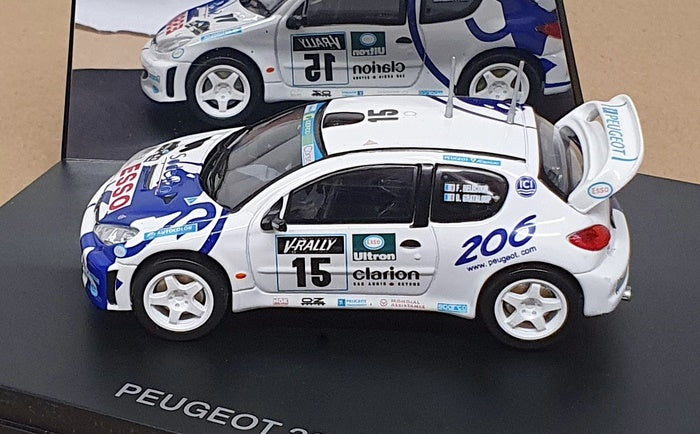 Revell 1/43 Scale 28243 - Peugeot 206 #15 WRC 1999 Delecour/Grataloup - White