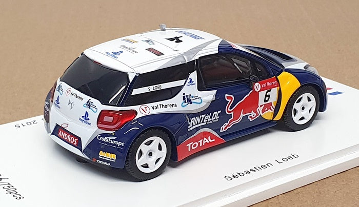 Spark 1/43 Scale SF085 - Citroen DS3 Sainteloc Racing #6 Trophee Andros 2015