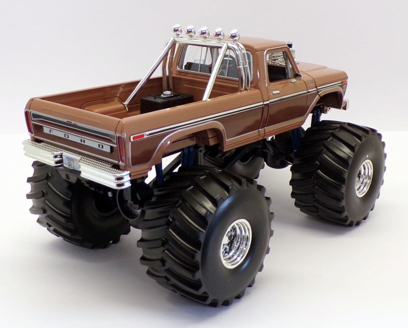 Greenlight 1/18 Scale Diecast 13557 BFT Ford F-350 Monster Truck Two-Tone Brown