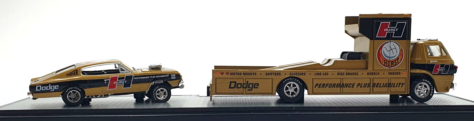 Castline M2 Machines 1/64 Scale R37 - 1966 Dodge L600 COE/Dodge Charger HEMI