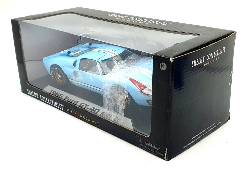 Shelby Collectibles 1/18 Scale Diecast 01409 - 1966 Ford GT-40 MkII - Blue