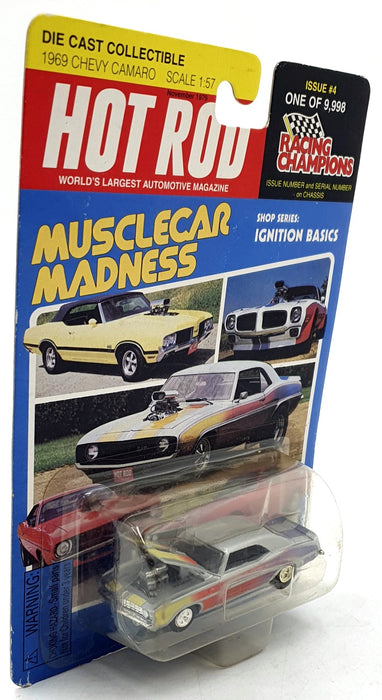 Racing Champions 1/57 Scale 08142 - 1969 Chevrolet Camaro - Red/Yellow/Silver