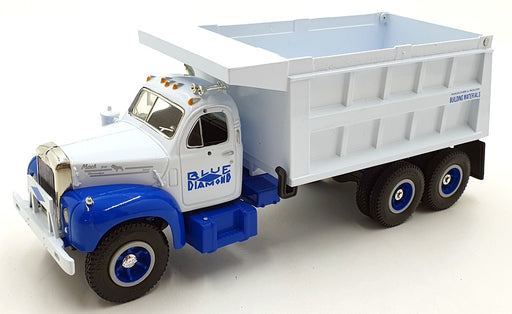 First Gear 1/34 Scale 19-1834 1960 Model B-61 Mack Dump Truck Blue Diamond