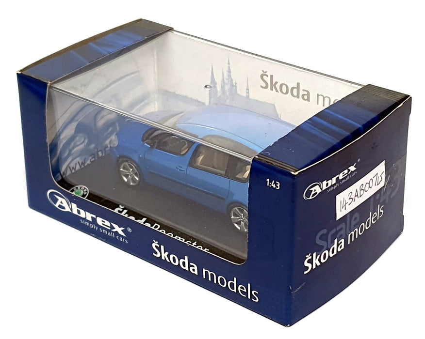 Abrex 1/43 Scale Diecast 143AB007LJ - Skoda Roomster - Met. Ocean Blue