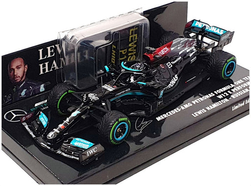 Minichamps 1/43 Scale 410 211544 - F1 Mercedes AMG Russian GP 2021 Hamilton