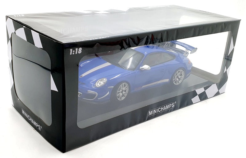 Minichamps 1/18 Scale 155 062222 Porsche 911 GT3 RS 4.0 2011 - Blue