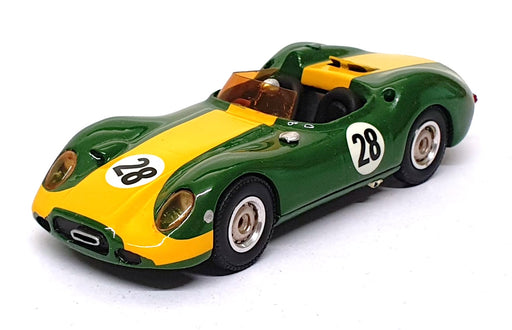 Western Models 1/43 Scale WRK2 - 1958 Lister Jaguar #28 Race Car - Green/Yellow